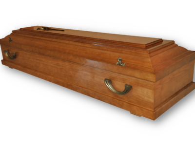 trumna dębowa ciemna złocista