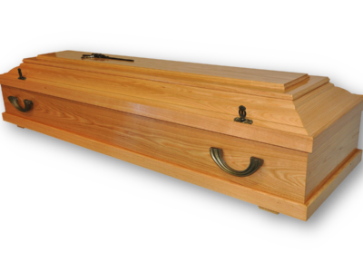 trumna dębowa naturalna złocista - Tanie usługi pogrzebowe trumna dębowa naturalna złocista